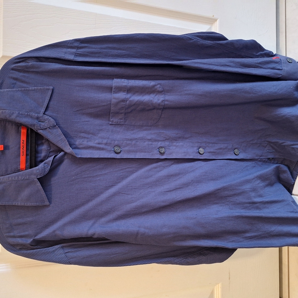 Blue Button-Up Shirt